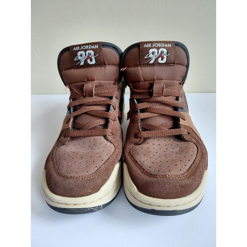 Nike Air Jordan Stadium 90 Brown Suede Low Top Sneakers Size 11